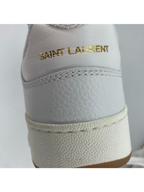 SAINT LAURENT SL/61 Low-Top White Leather Sneakers - US 10 main image 10